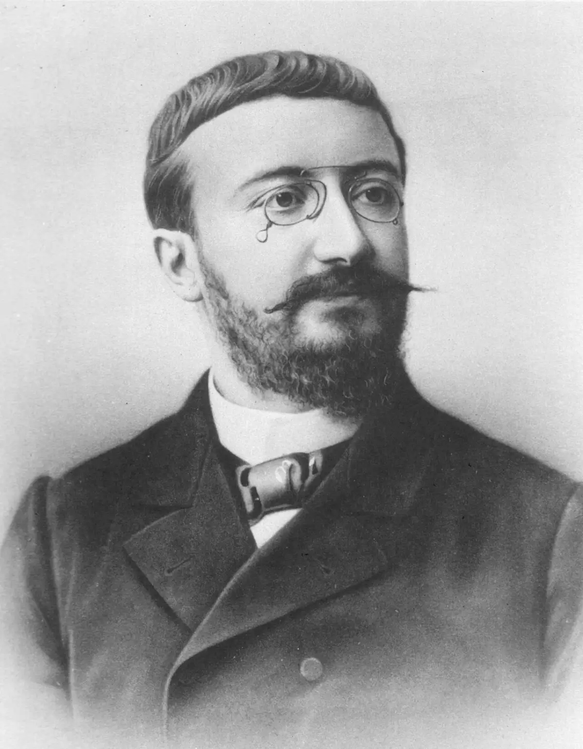 Portrait photograph of French psychologist Alfred Binet, who created the first mental age scale in 1905